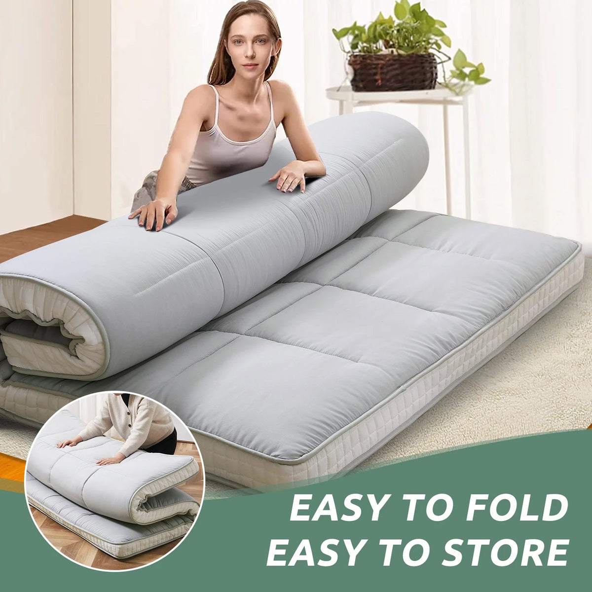 Japanese Floor Futon Mattress Thicken Tatami Mat F18927
