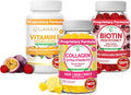Collagen Vitamin E and Biotin Gummy Supplements B1354