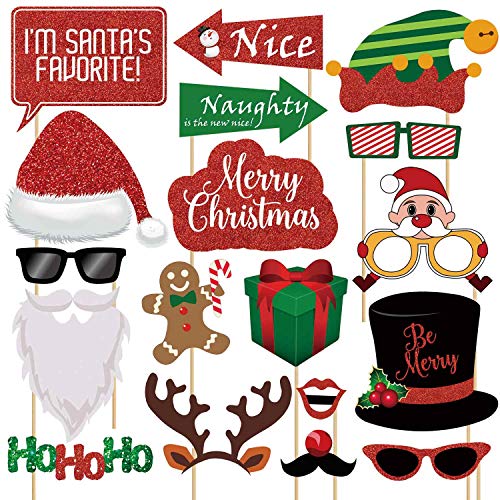 Christmas Photo Booth Props Kit 25 Count R864278