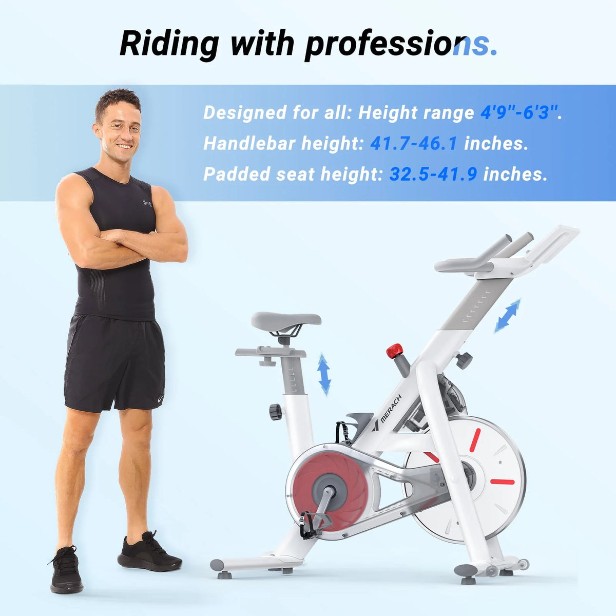 Stationary Exercise Bike Magnetic Bluetooth K91379