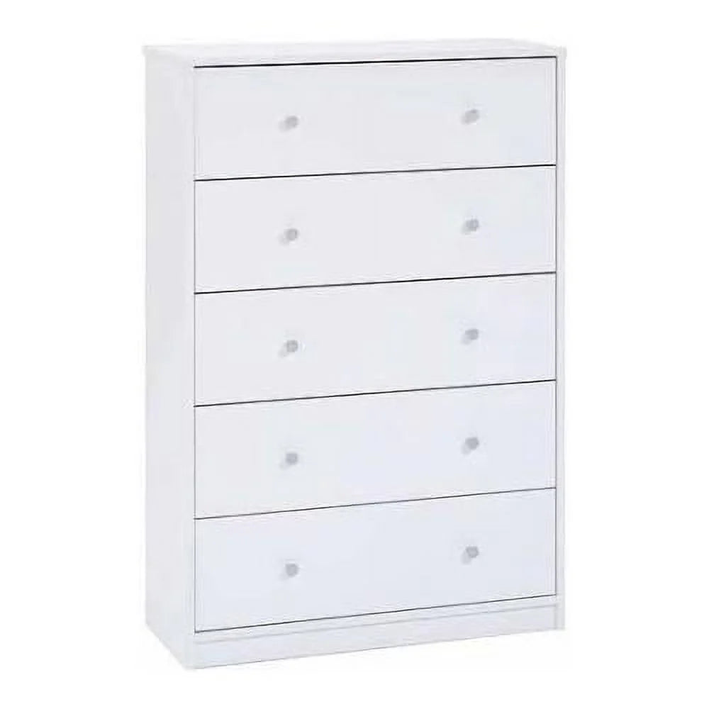 White 5-Drawer Dresser G616