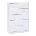 White 5-Drawer Dresser G616