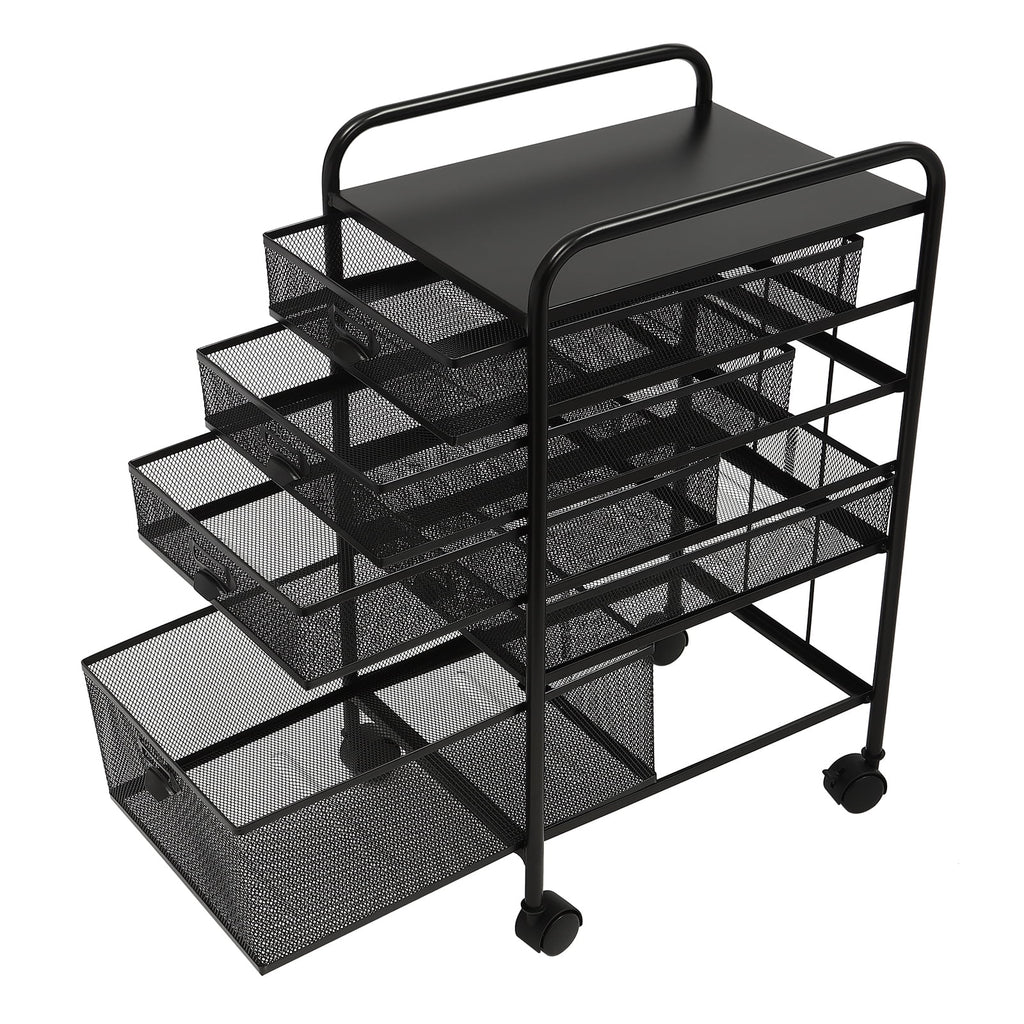 5 Drawer Black File Cabinet M54491