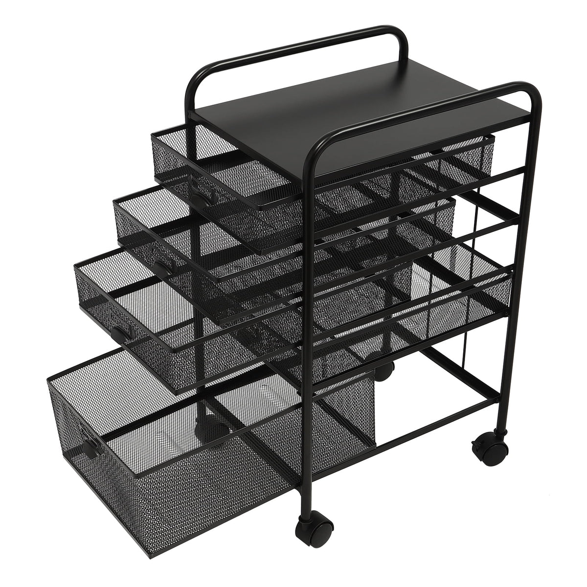 5 Drawer Black File Cabinet M54491