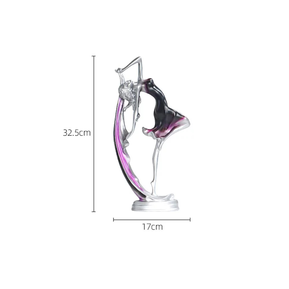 Modern Art Dancing Girl Resin Statue G655133