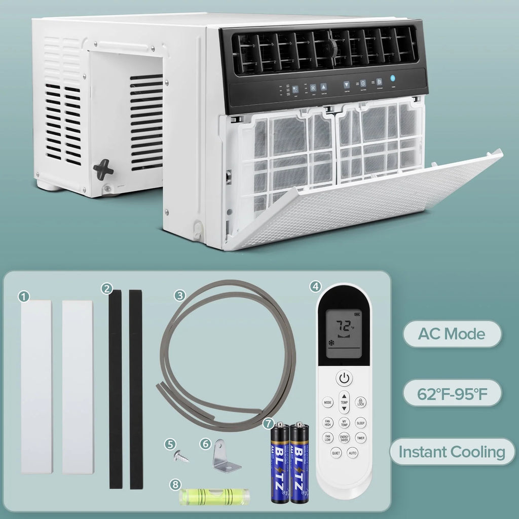 6000 BTU Window Air Conditioner with Wi-Fi & Remote, White A94806