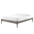 Full Size Grey Wood Platform Bed Frame E2380