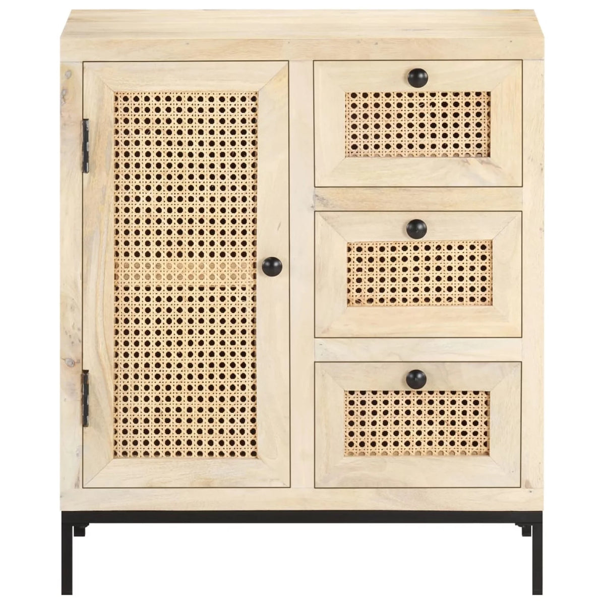 Solid Mango Wood and Natural Cane Sideboard H479600