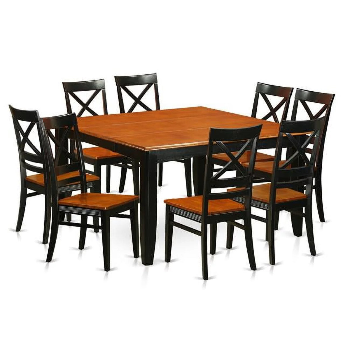 Black 9 Piece Wood Dining Room Set Z149112