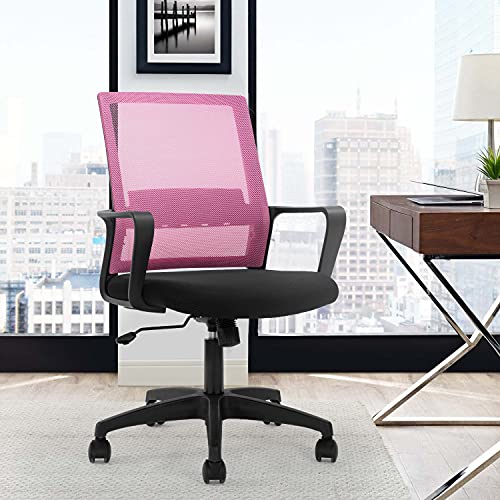 Black Ergonomic Mesh Office Chair with Armrests J535183