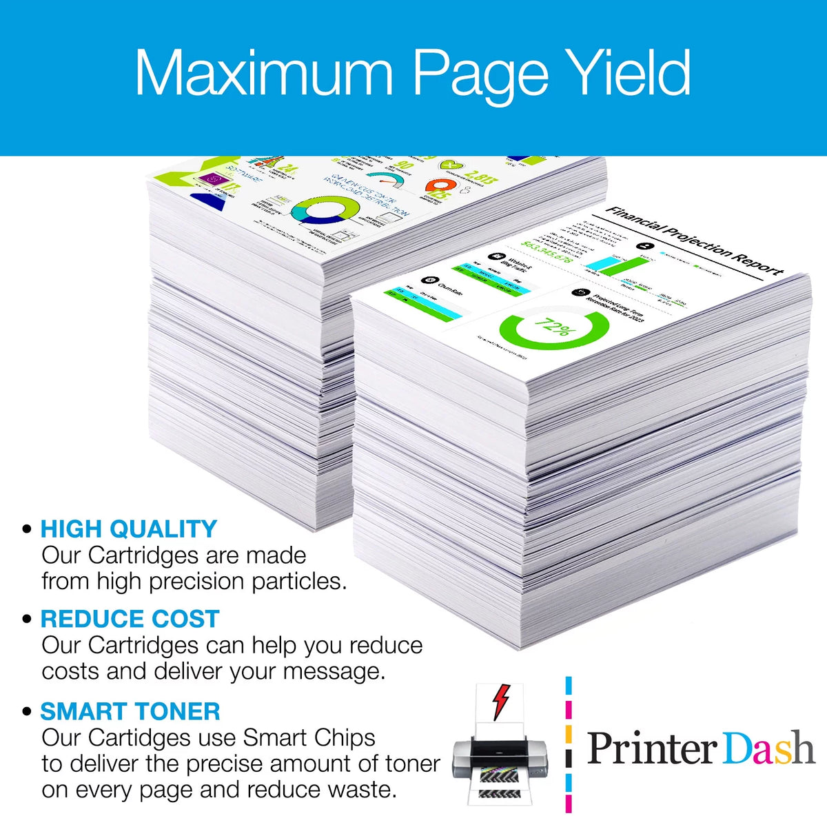 Replacement Black High Yield Inkjet (3/PK) O614