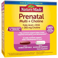 Prenatal Vitamin Softgels + Choline Capsules, Folic Acid + DHA + Choline, 60 Day Supply F3145