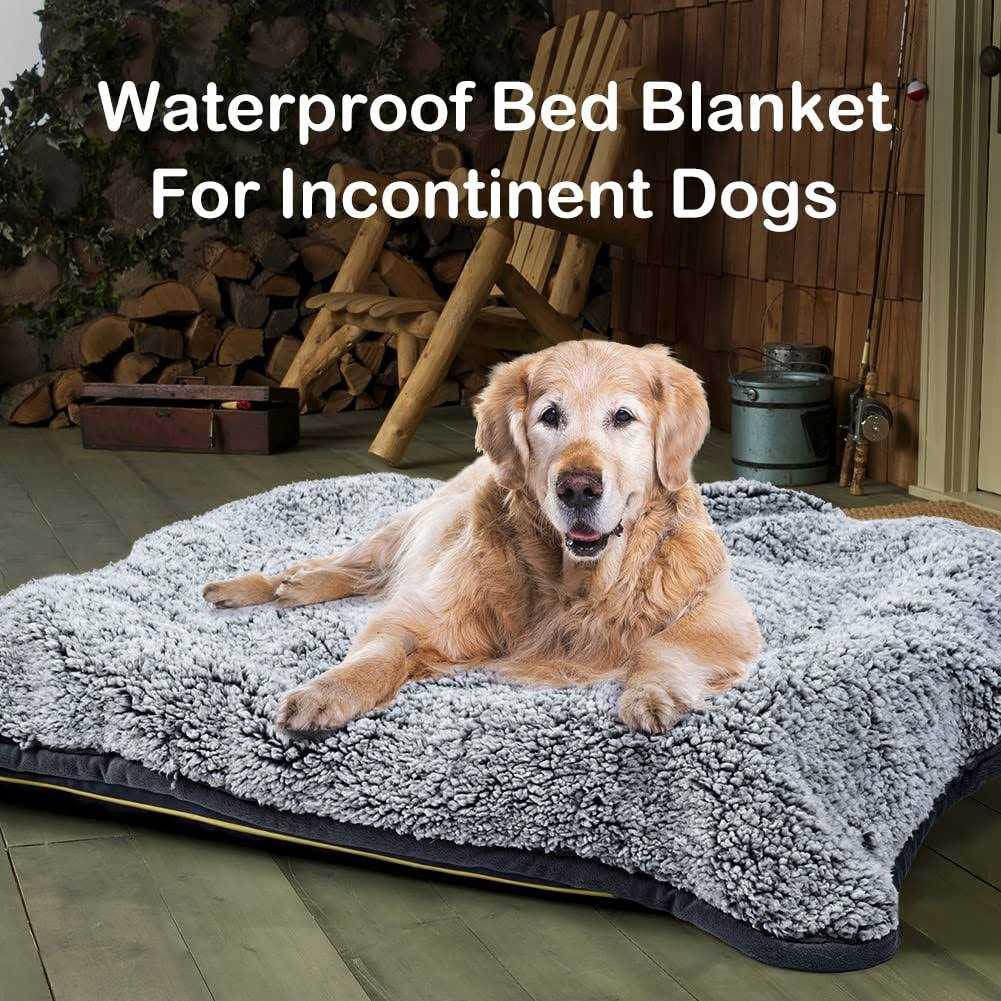 Waterproof Plush Pet Blanket with Sherpa Couch Cover Protector P272
