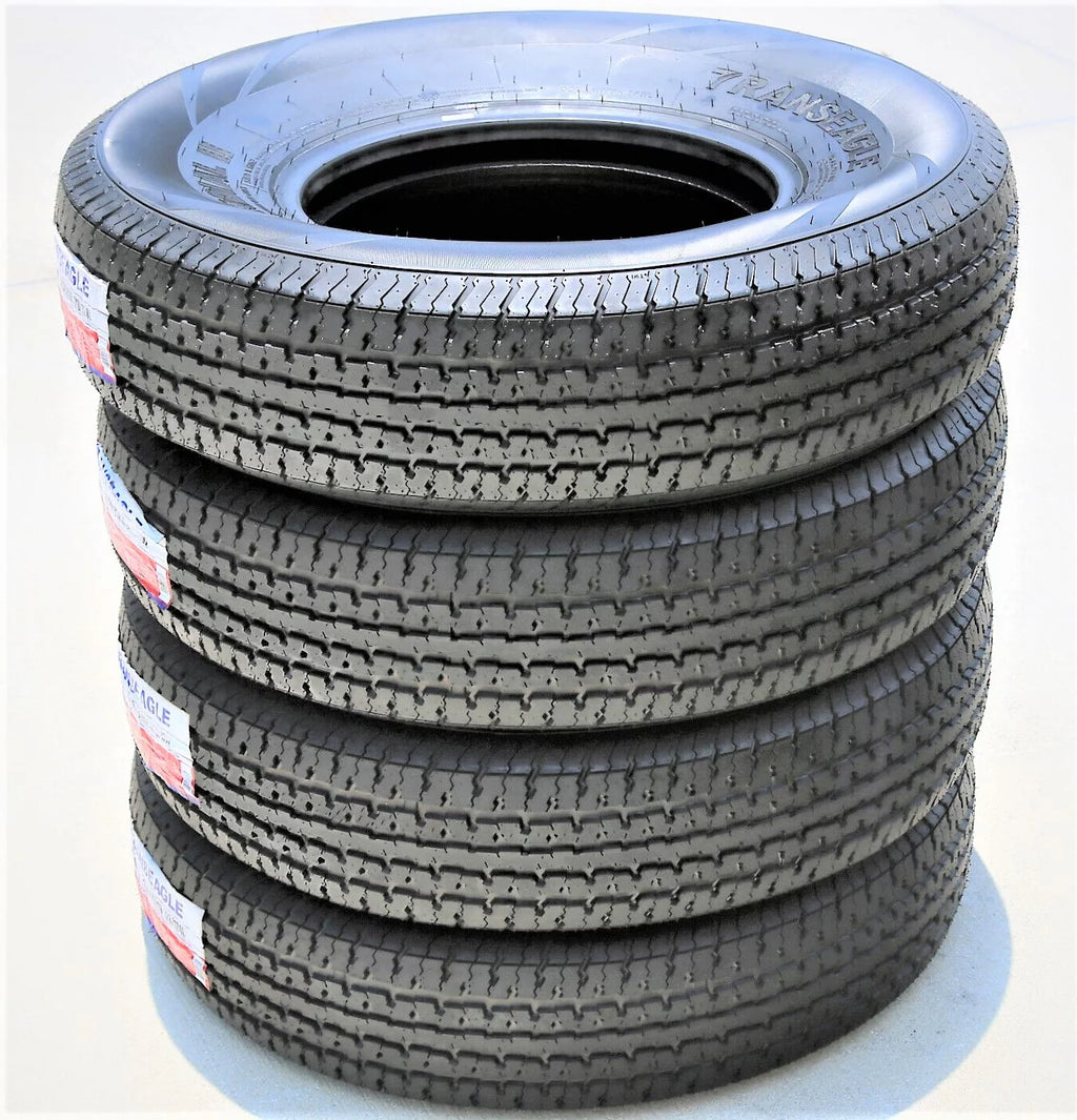 Pair of 2 Steel Belted ST 205/75R15 Load E Trailer Tires Q31691
