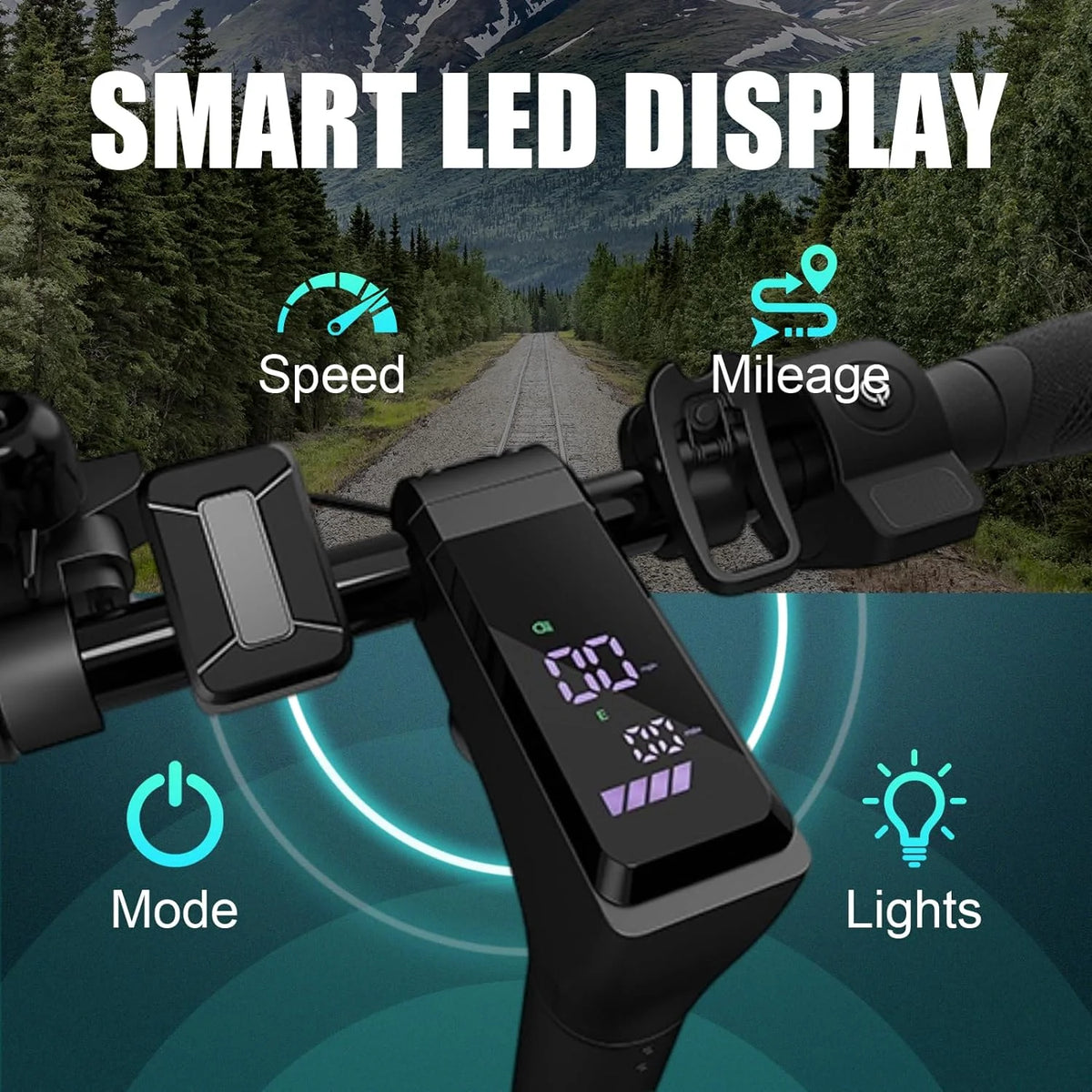 Electric Scooter for Adults, 20 Mph, 25 Miles Range, 500W Foldable L701
