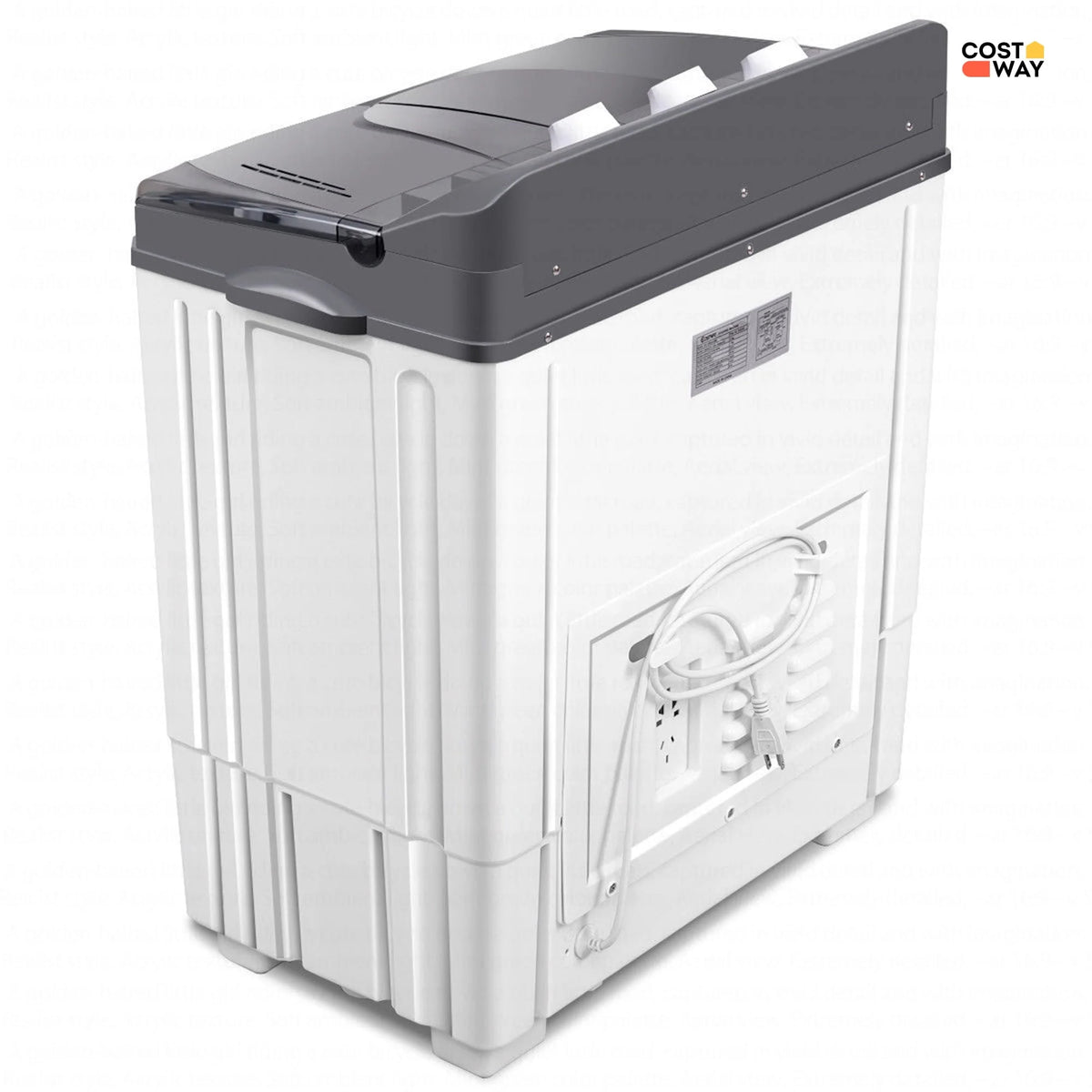 Portable Mini Compact Twin Tub Washing Machine T845