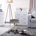 Gray Velvet Adjustable Stool E7232