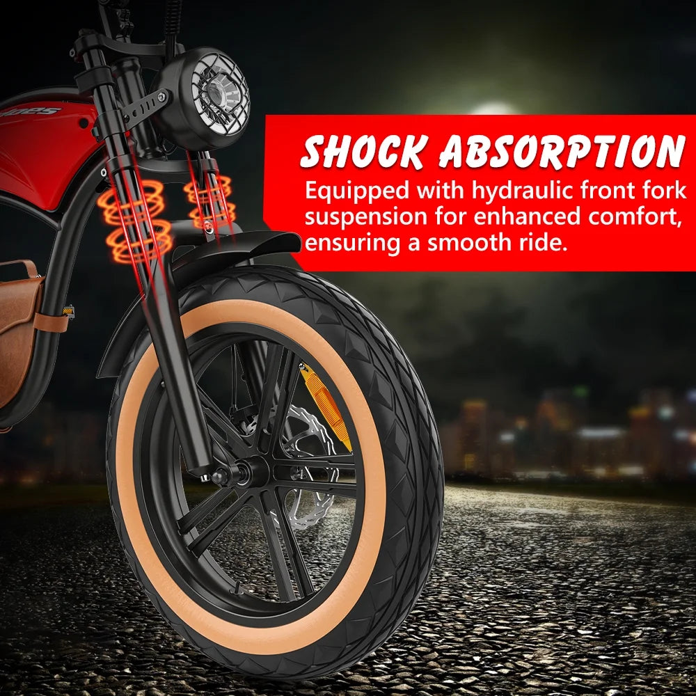 Electric E-bike with 26 Fat Tires & 7-Speeds T227