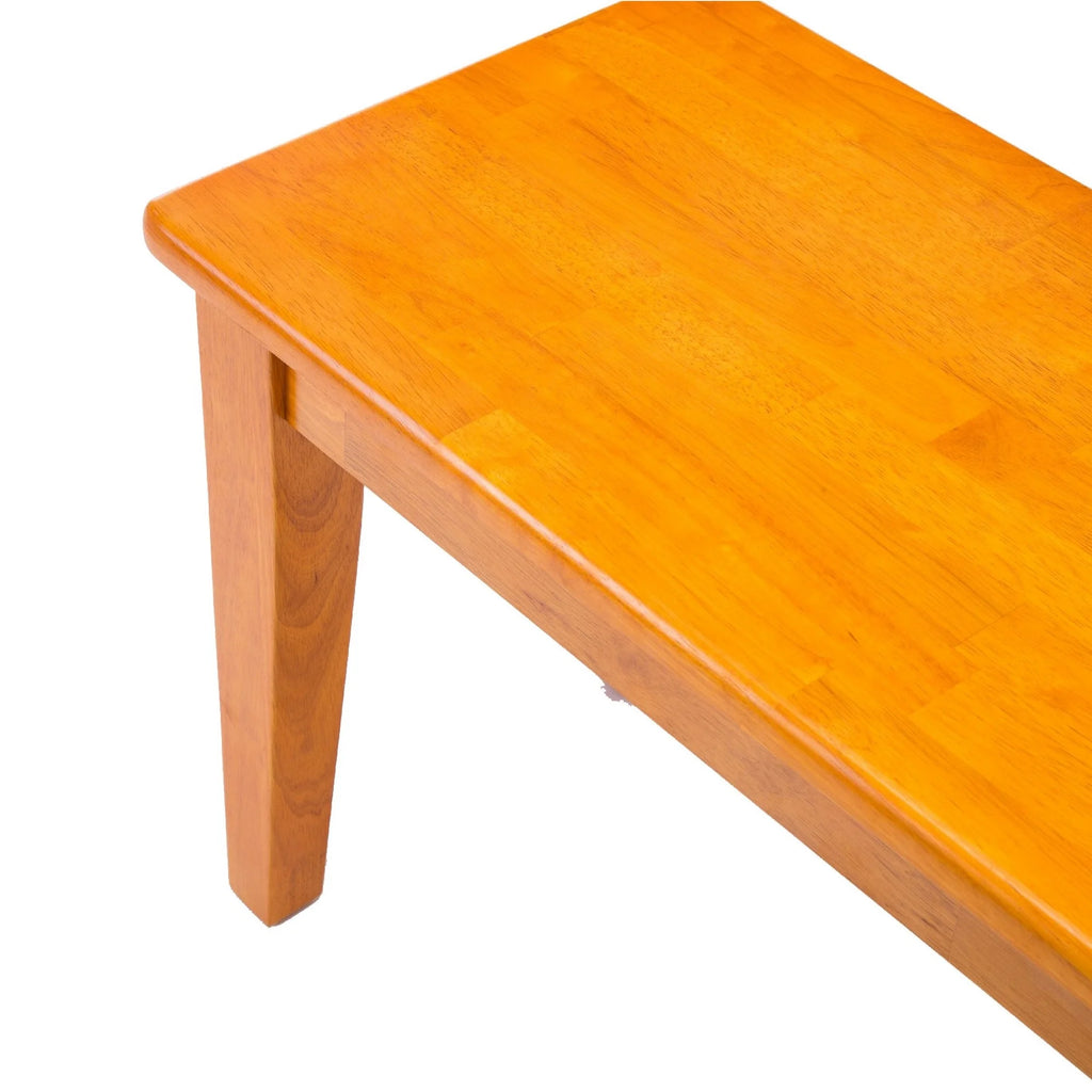 Oak Brown Wood Dining Bench L68772