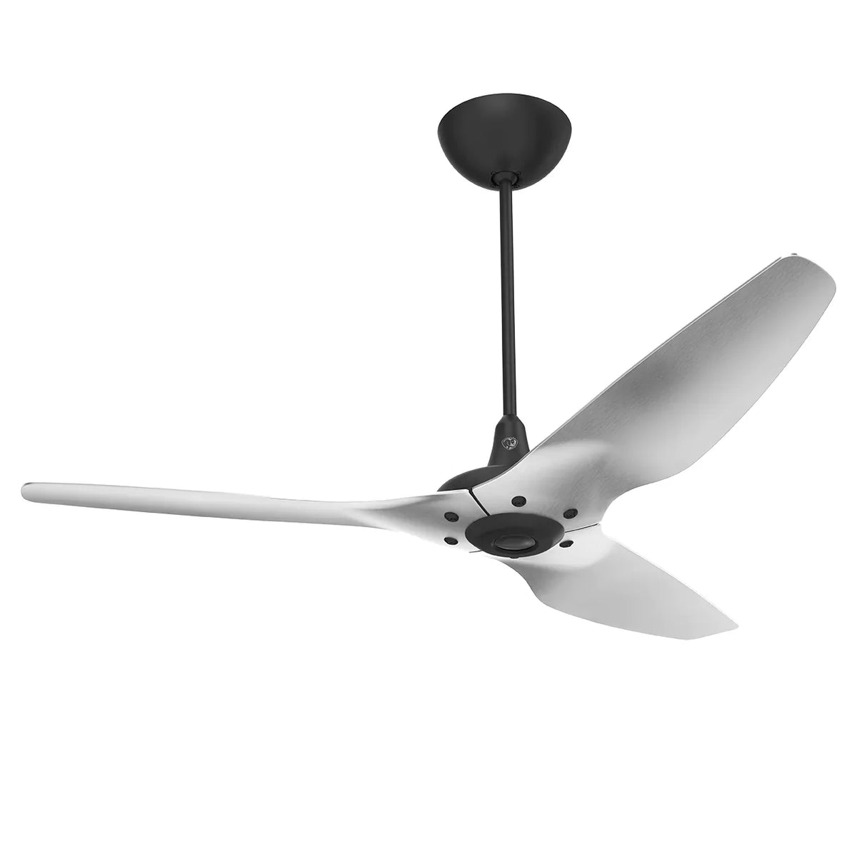 60 Ceiling Fan with Brushed Aluminum Blades and Black Finish B655