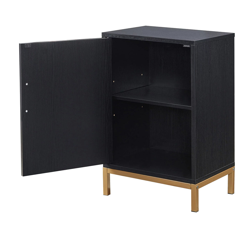 Wood Accent Cabinet Side Table P99359
