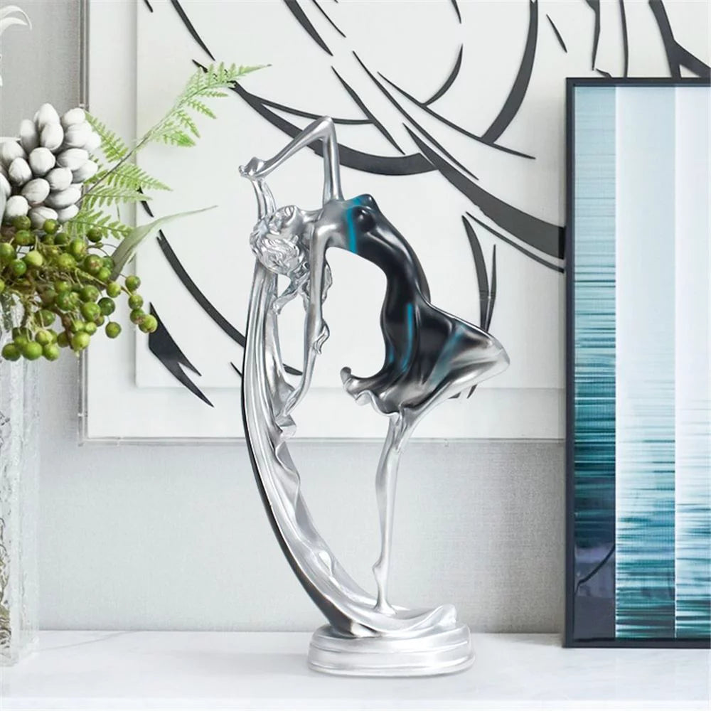 Modern Art Dancing Girl Resin Statue G655133
