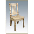 Wood Side Chair with Wooden Seat in Natural O968795