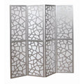4 Panel Wood Frame Room Divider D80289