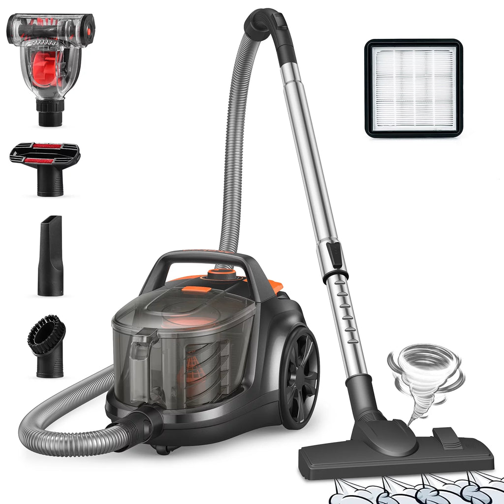 1200W 3.6QT Bagless Canister Vacuum Cleaner V55763