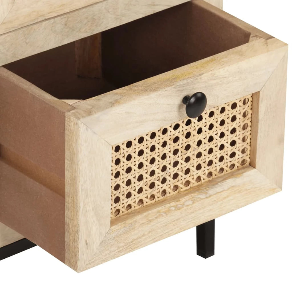 Solid Mango Wood and Natural Cane Sideboard H479600