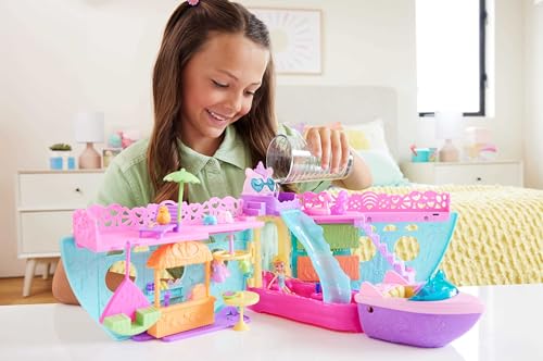 Portable Boat Playset with Water Play and Color Change Accessories U94793