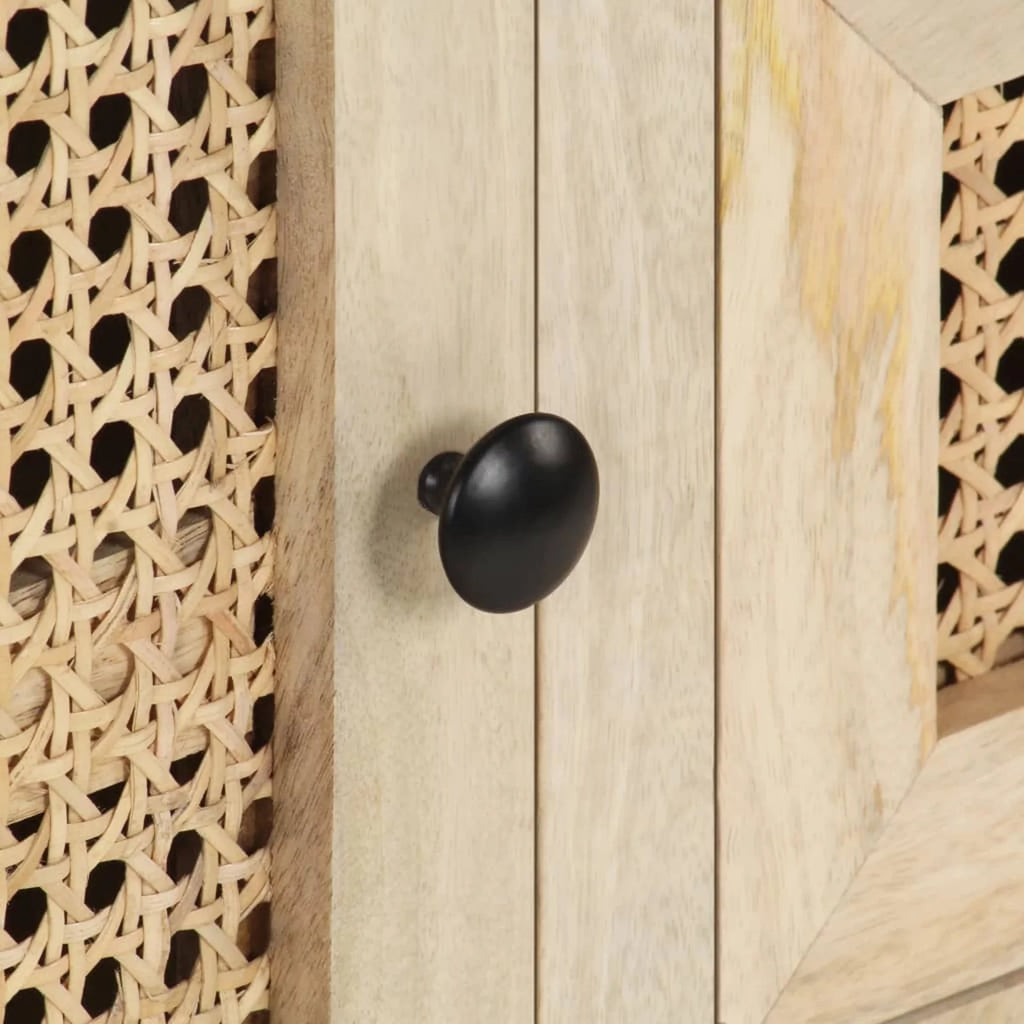 Solid Mango Wood and Natural Cane Sideboard H479600