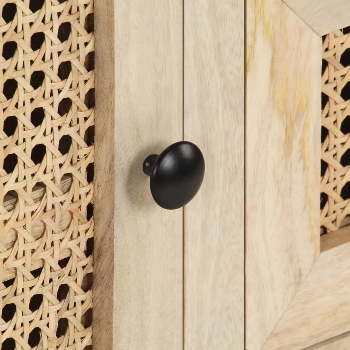 Solid Mango Wood and Natural Cane Sideboard H479600