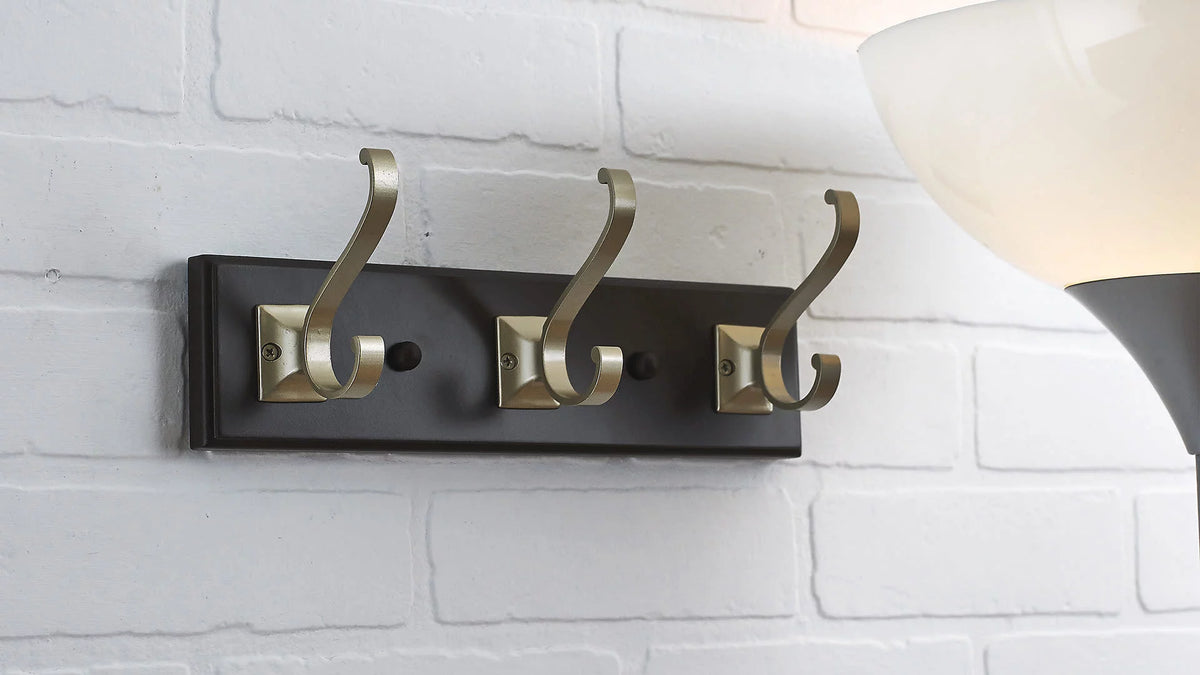 3 Hook Wooden Coat Rack E825