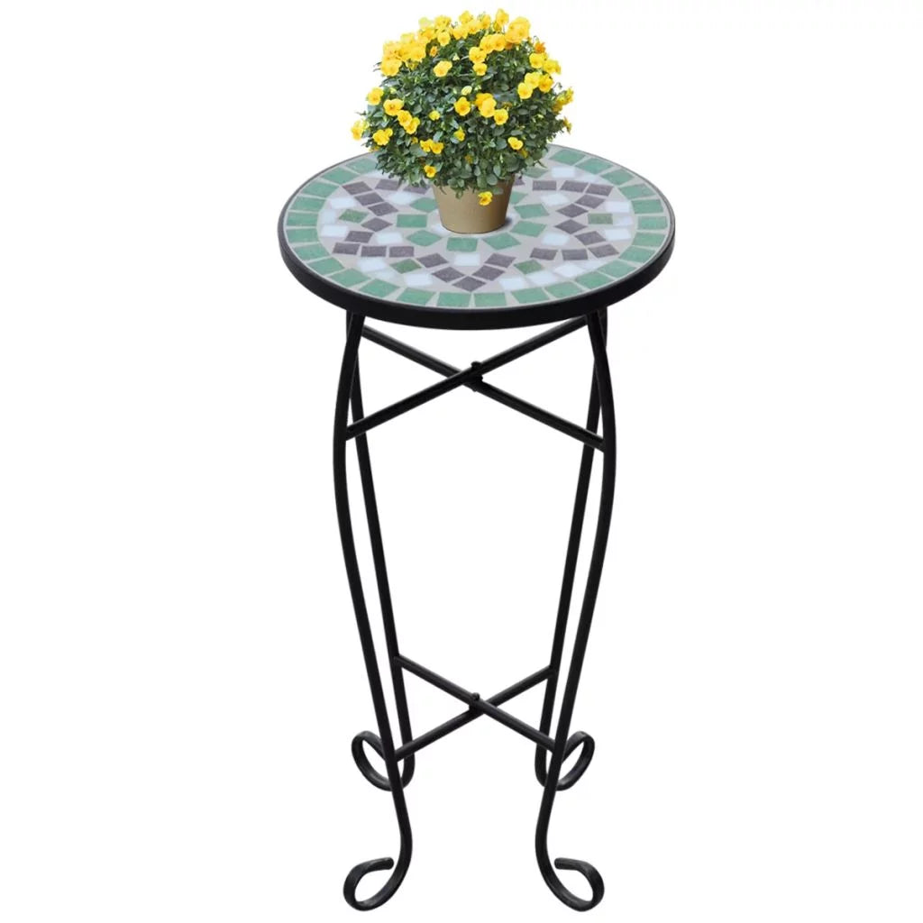 Green White Side Table V322020