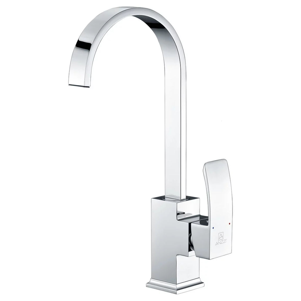 32 in. Single Bowl Kitchen Sink with Faucet in Polished Chrome U50242