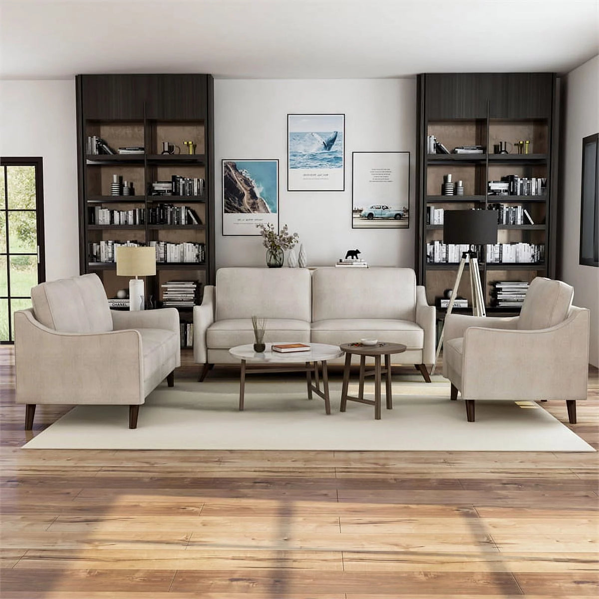 Chenille 3-Piece Sofa Set N834