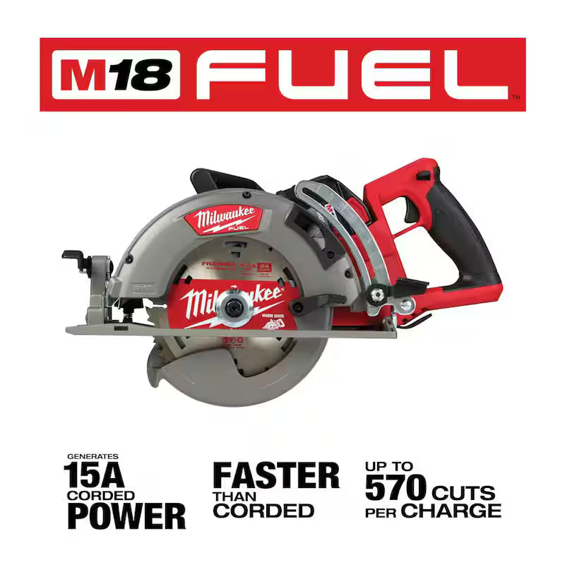 18V Cordless Rear Handle Circular Saw Kit with Battery and Charger T328
