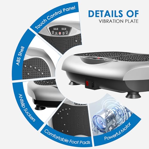 Vibration Plate Exercise Machine with Resistance Bands I319