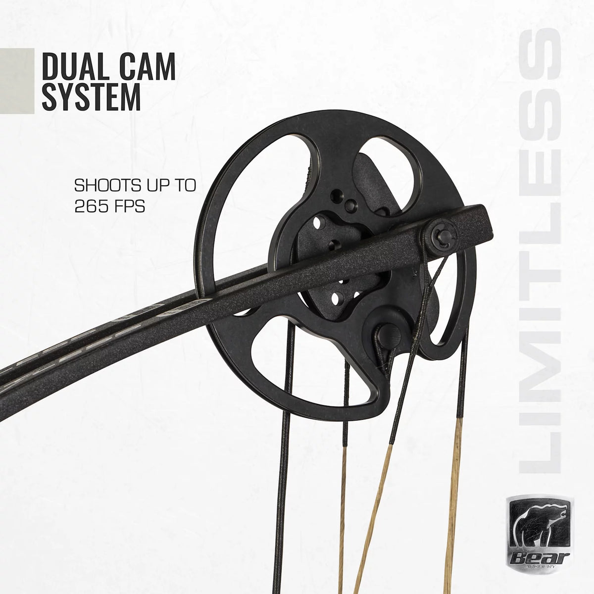 Dual Cam Compound Bow with Quiver, Sight and Rest S15940