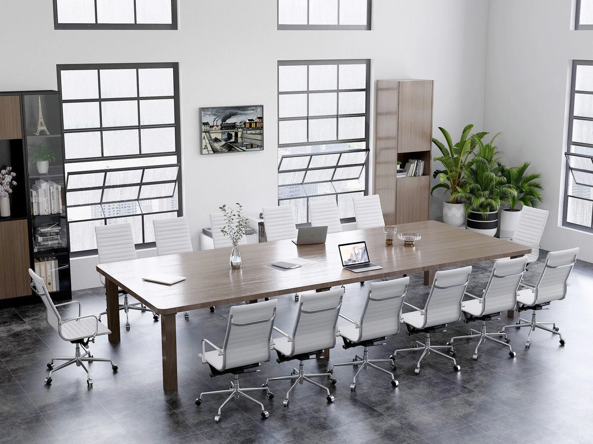 Black Adjustable Vegan Leather Executive Office Chair P515504