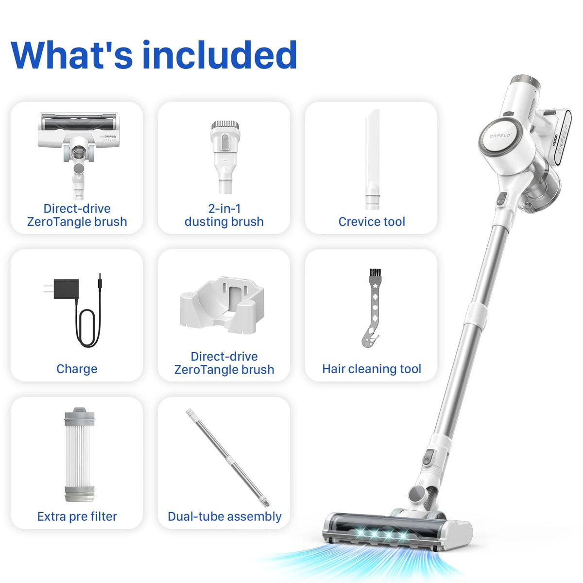 Cordless Vacuum Cleaner 20000Pa 2 in 1 I188
