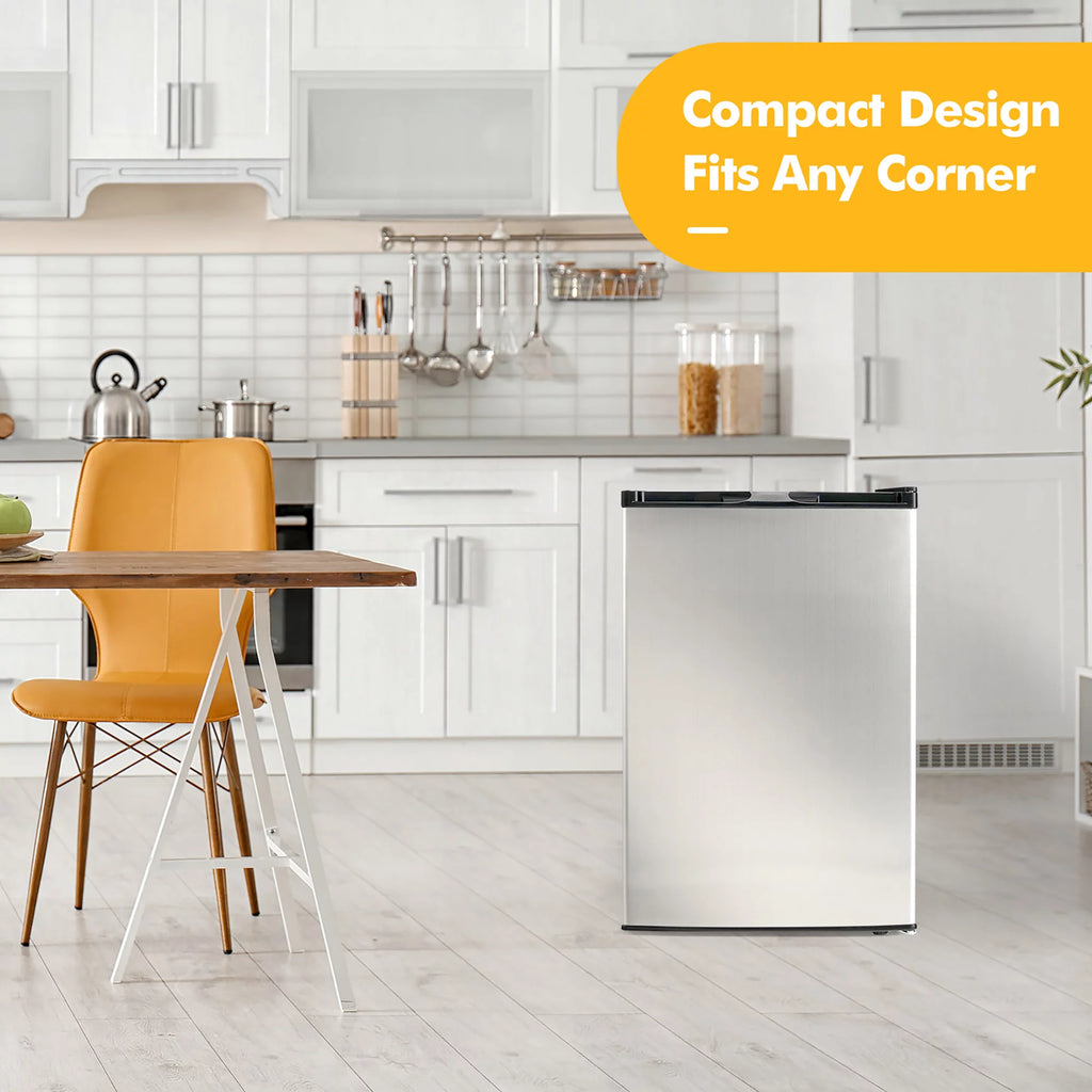 3 cu.ft. Compact Upright Freezer with Stainless Steel Door G710