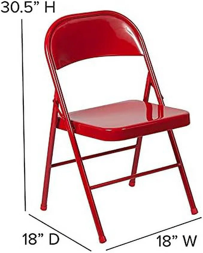 Red Metal Folding Chair X171231