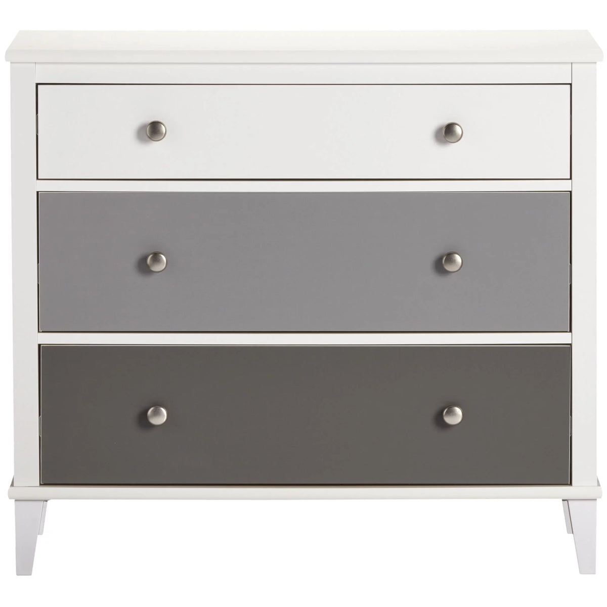 White 3 Drawer Dresser P642