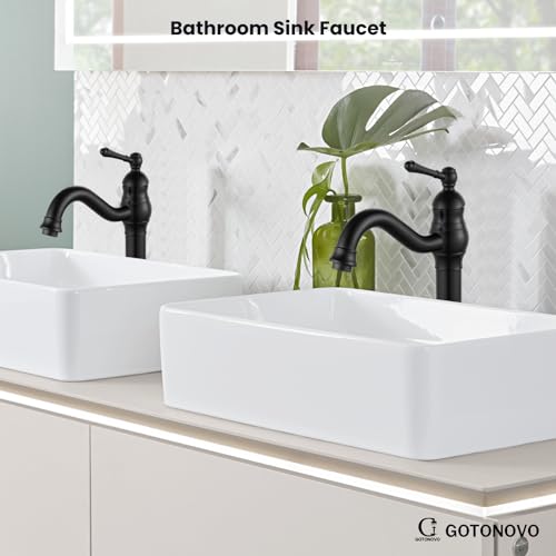 Single Handle Vessel Sink Faucet with Pop Up Drain, Oil Rubbed Bronze W704