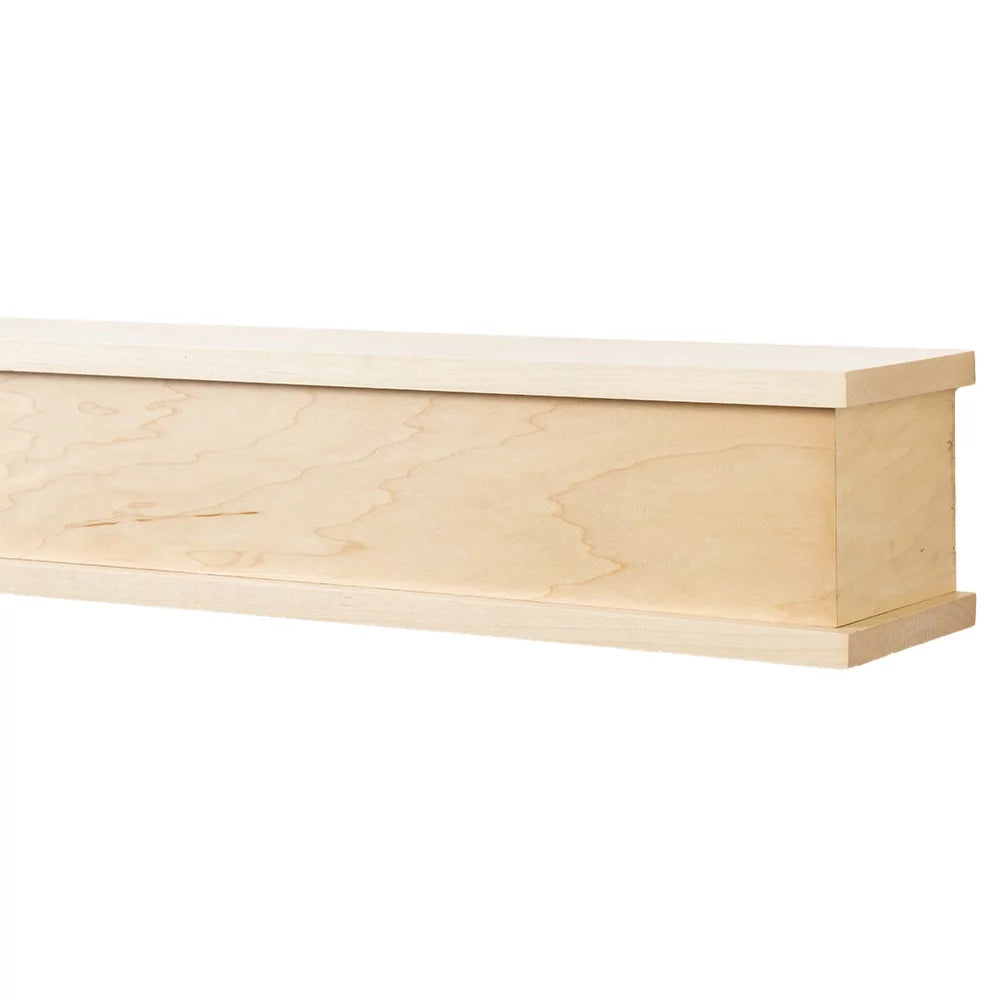 48" Maple Wood Fireplace Mantel Shelf H382
