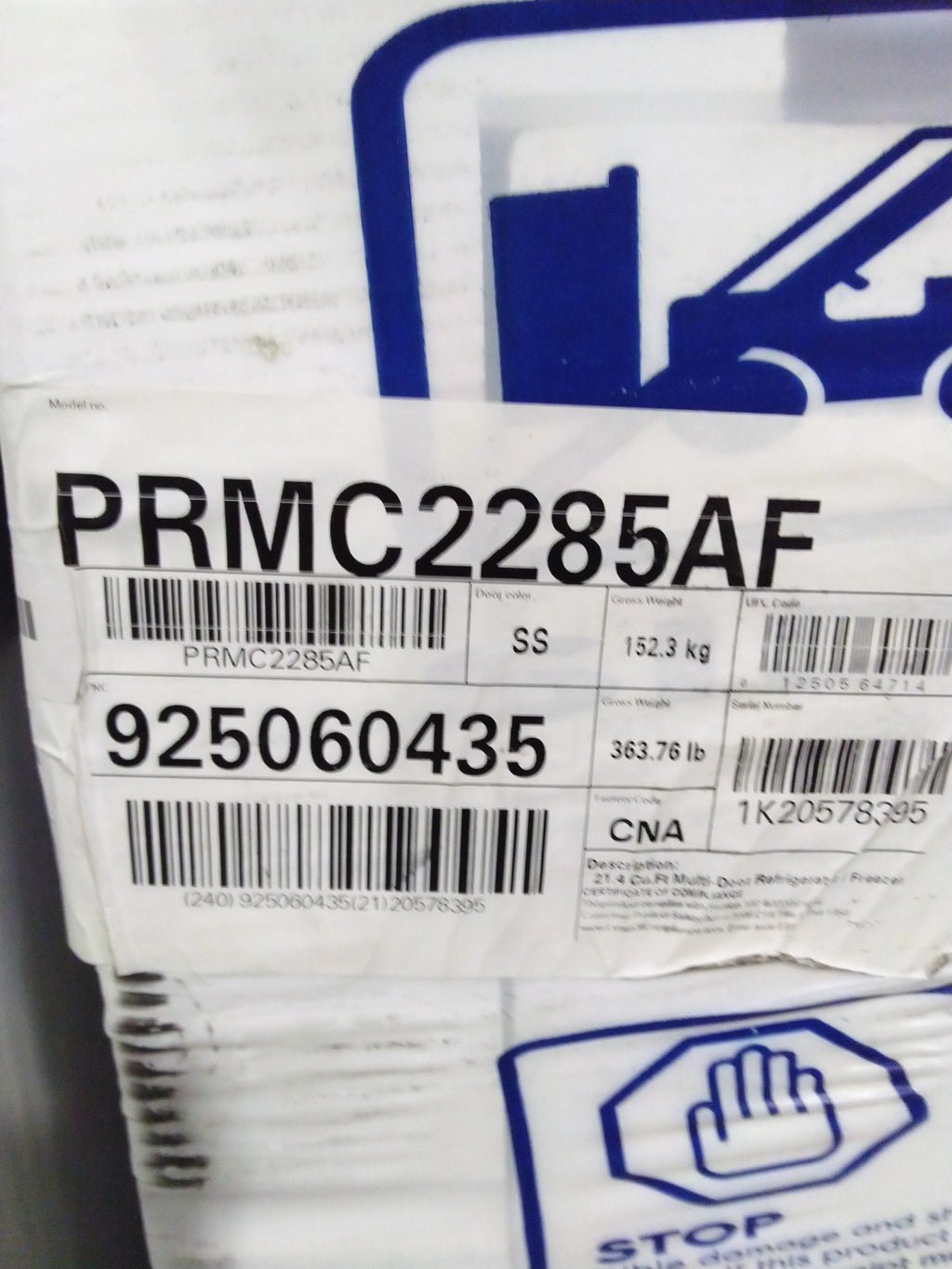 Stainless Steel French Door Refrigerator R454238