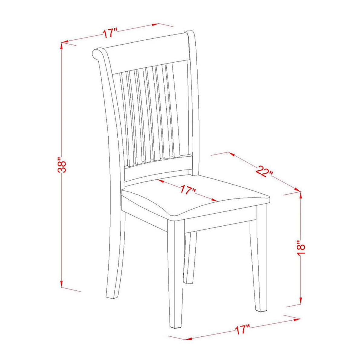 5 Piece Wood Dining Set with Cushion Seat Q490591