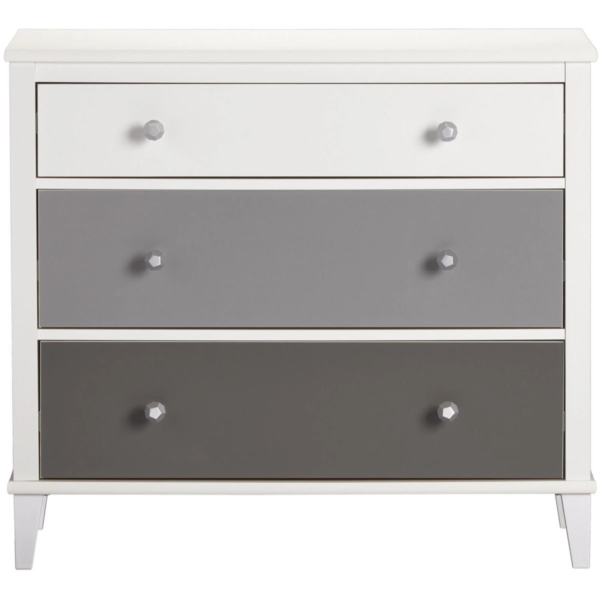 White 3 Drawer Dresser P642